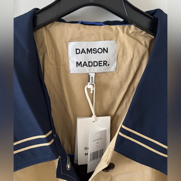 NWT Damson Madder Ella Cotton Trench Coat in Tan - Picture 9 of 16